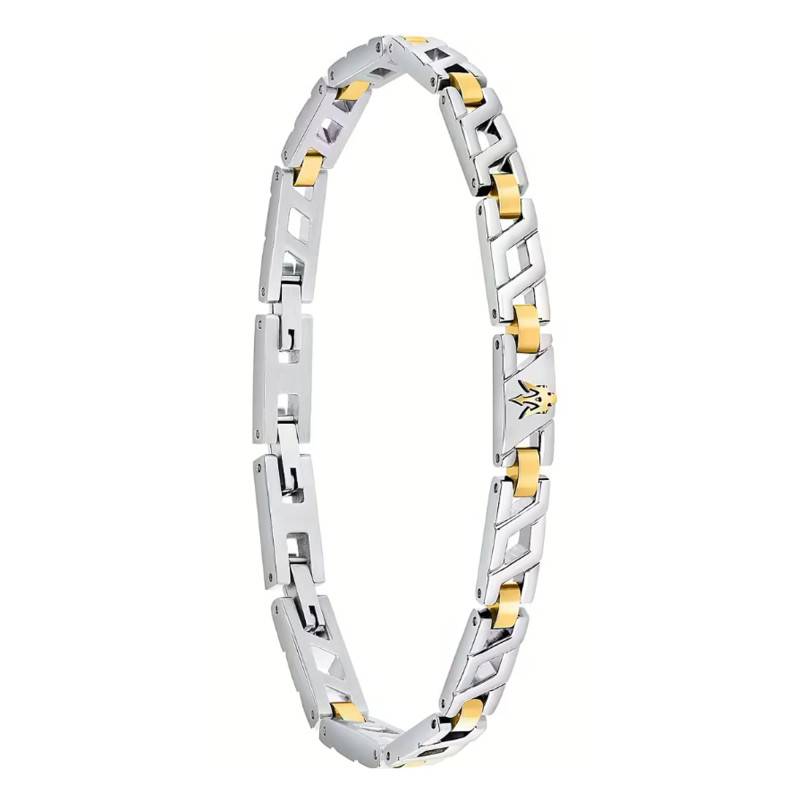 Iconic Steel & Yellow Ceramic Bracelet, Length 18.50 cm to 21.50 cm - JM124AVD38 - Maserati