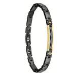 Black & Gold Ceramic & Steel Bracelet