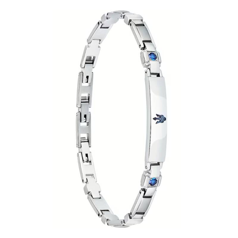Stainless Steel & Blue Sapphire Bracelet, Length 18 cm to 21.5 cm - JM224AXO02 - Maserati