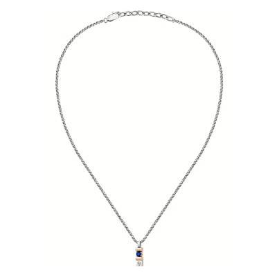 Blue Sapphire & Steel Necklace, Length 45 cm to 50 cm - JM334AXO06 - Maserati