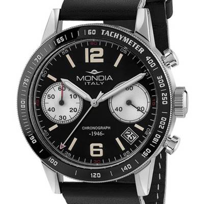 Montre Heritage Chrono 1946 MI-822-SS-BK-CP - Mondia