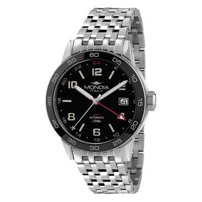 Montre Heritage GMT Automatic 1946 MI-823-SS-BK-CM - Mondia