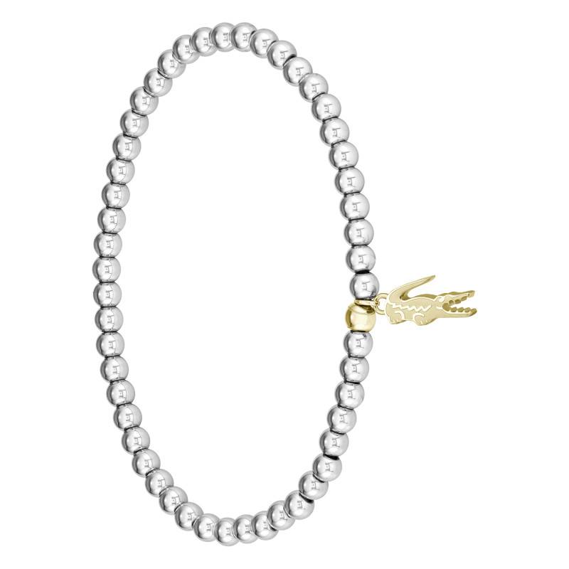 Two-Tone Steel Orbe Bead Bracelet, Length 16,50 cm - 2040332 - Lacoste