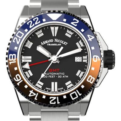 Montre JS9 41 GMT A487BGN-NR-MA2481AA - Armand Nicolet