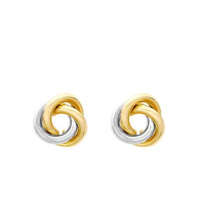 Boucles d'oreilles Noeud, 2 Ors 375 - Emanessence