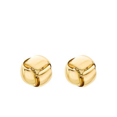 Boucles d'oreilles Noeud, Or Jaune 375 - Emanessence