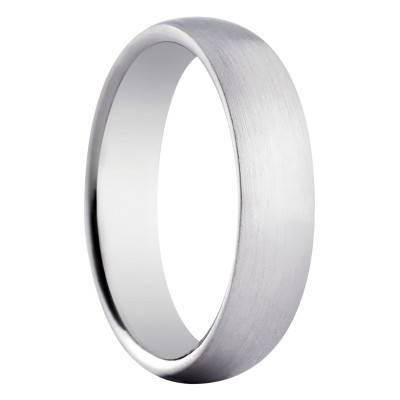 Chillan Silver Half-Dome Standard Wedding Ring, 5 mm Width - Amore