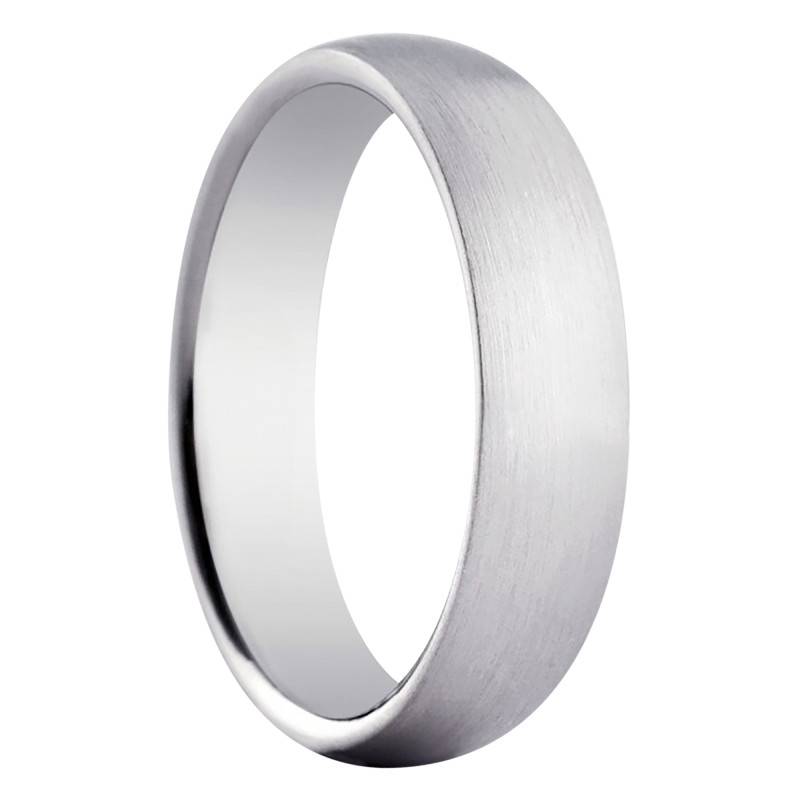 Chillan Silver Half-Dome Standard Wedding Ring, 5 mm Width - Amore