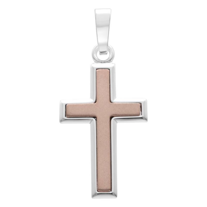925 Silver Brown Cross Pendant - Vandona