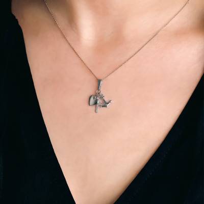 Pendentif Coeur, Croix & Ancre en Argent 925 - Vandona