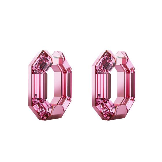 Boucles d'oreilles rose dorée Mona Lisa et cristal rose Boucles d'oreilles rose dorée Mona Lisa et cristal rose