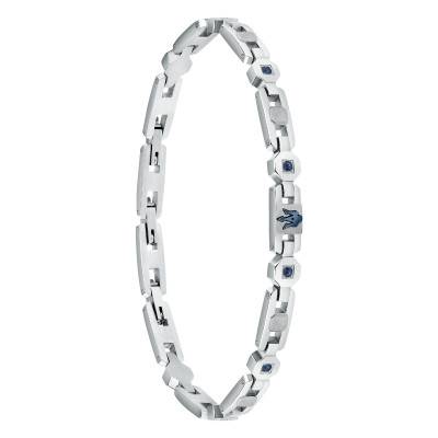 Bracelet Iconic en Acier & Cristaux Bleus, Longueur 18 à 21,50 cm - JM423AVD15 - Maserati