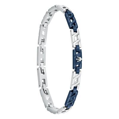 Iconic Blue Stainless Steel Bracelet, 18 cm to 21.50 cm - JM523AVD31 - Maserati