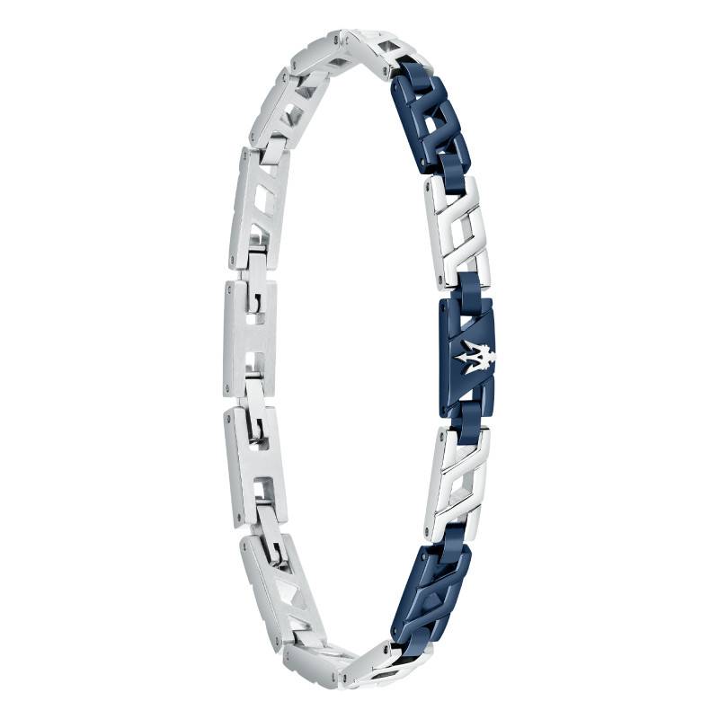 Iconic Blue Stainless Steel Bracelet, 18 cm to 21.50 cm - JM523AVD31 - Maserati
