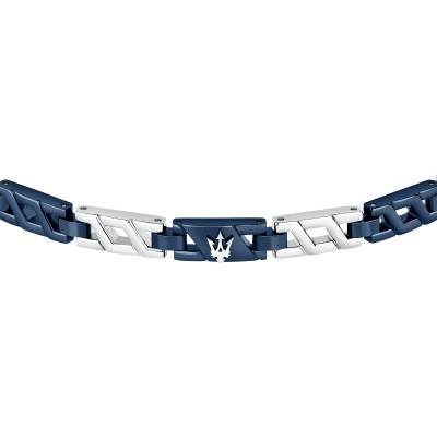 Iconic Blue Stainless Steel Bracelet, 18 cm to 21.50 cm - JM523AVD31 - Maserati
