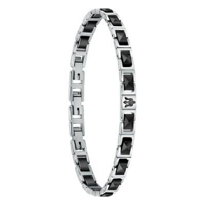 Iconic Stainless Steel & Ceramic Bracelet, 22 cm - JM420ATI07 - Maserati