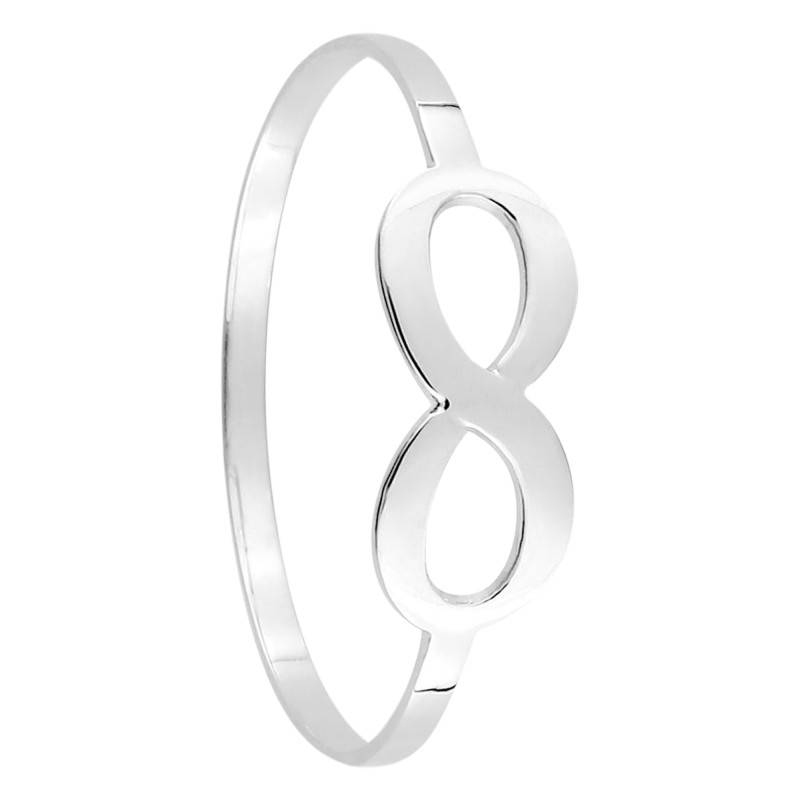 375 White Gold Infinity Ring - Emanessence