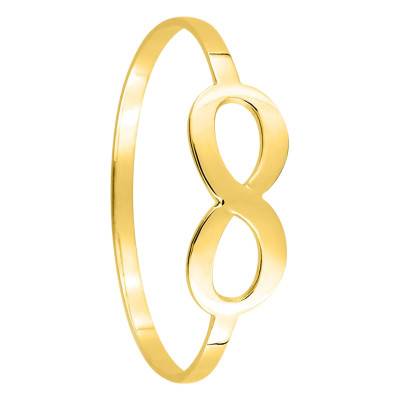 Bague Infini en Or Jaune 375 - Emanessence