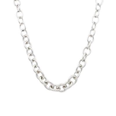 Collier Chute Maille Forçat en Argent, Longueur 45 cm - Artemis