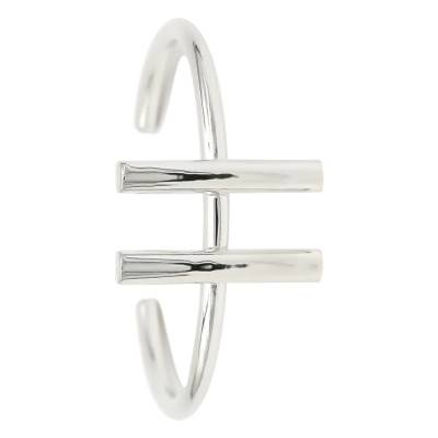 Bracelet Ouvert avec Barres en Argent, Largeur 4 mm, Diamètre 5,50 cm - Artemis