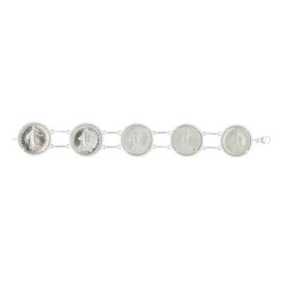 Bracelet 5 Entourages en Argent, Longueur 20 cm - Artemis