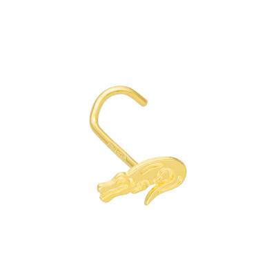 750/1000 Yellow Gold Crocodile Nose Piercing - Lumiosa