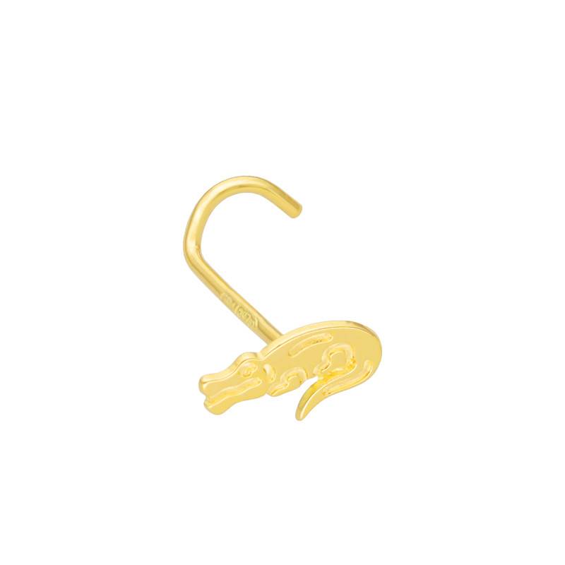 750/1000 Yellow Gold Crocodile Nose Piercing - Lumiosa