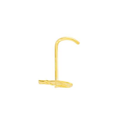 750/1000 Yellow Gold Crocodile Nose Piercing - Lumiosa