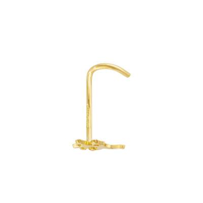 Yellow Gold 750/1000 Margouillat Nose Piercing - Lumiosa