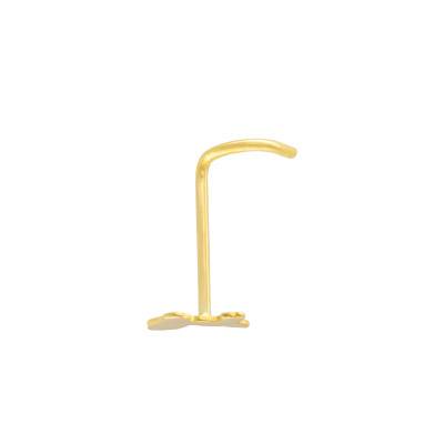 Guadeloupe 750/1000 Yellow Gold Nose Piercing - Lumiosa