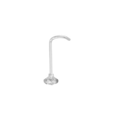 Piercing Nez Or Blanc 750 & Oxyde de Zirconium - Lumiosa