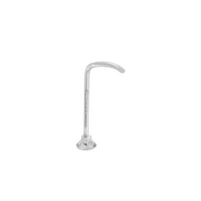 750 White Gold & 0,006 ct Diamond Nose Piercing - Lumiosa