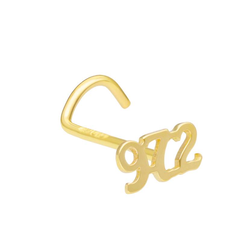 972 750 Yellow Gold Nose Piercing - Lumiosa