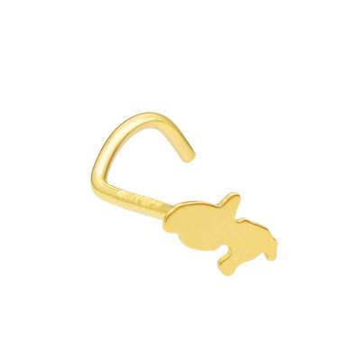 Martinique 750 Yellow Gold Nose Piercing - Lumiosa