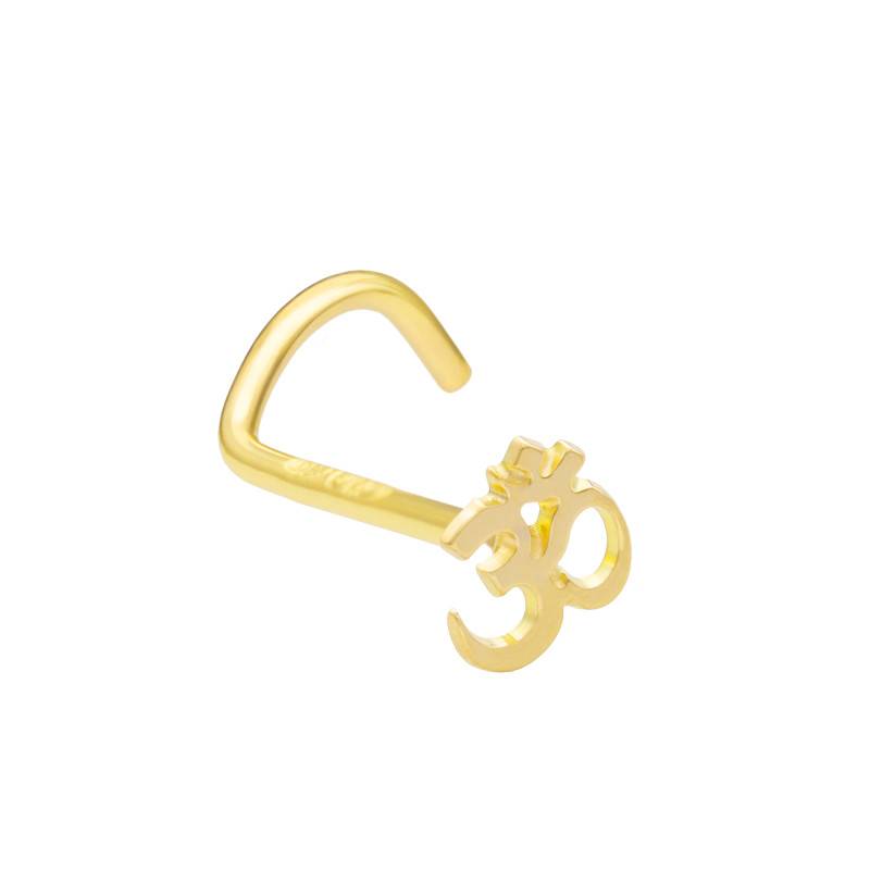 750 Yellow Gold Nose Piercing - Lumiosa