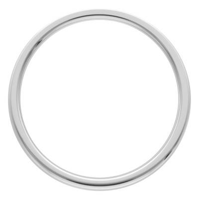 Alliance Confort en Or Blanc 750 & Diamant 0,05 ct, 4 mm - Gaïa