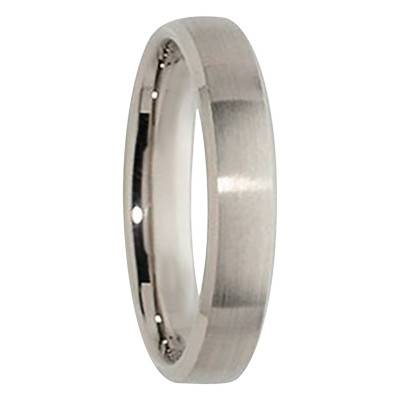 Alliance Demi-Bombée en Platine, Largeur 4,50 mm - Gaïa