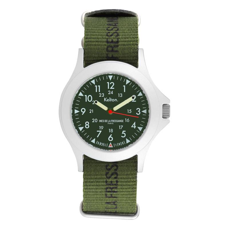 Solar Field Khaki X Ines de la Fressange 9124722 Watch - Kelton