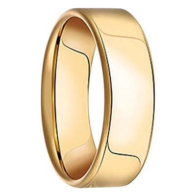 750 Yellow Gold Comfort Band Wedding Ring, Width 6 mm - Fair'Belle