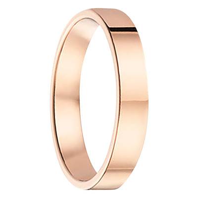 Alliance Ruban Confort en Or Rose 750, Largeur 4 mm - Gaïa