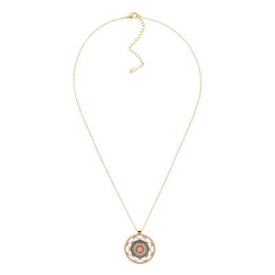 Collier Wheely Doré & Zircons, Longueur Ajustable - Hipanema