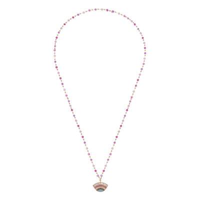 Collier Cleopatra Doré, Perles & Zircons, Longueur 45 à 50 cm - Hipanema