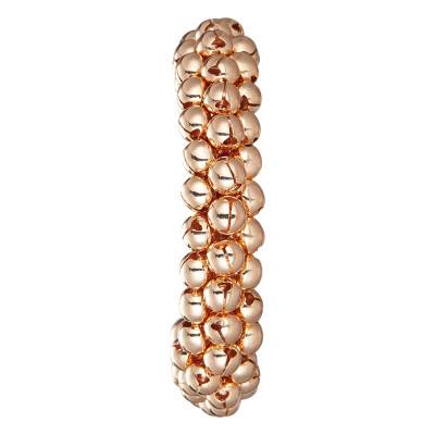 Bracelet Jaya en Acier Doré & Polyester Rose - Hipanema