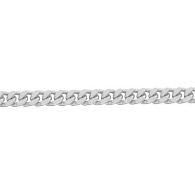 Chaîne Maille Gourmette en Argent 925, Longueurs 55 cm ou 60 cm, Largeur 8 mm - Manillon