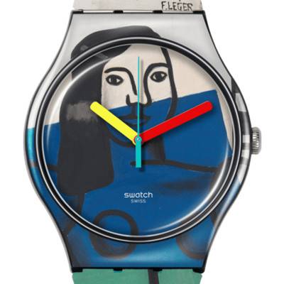 Montre Leger's Two Women Holding Flowers Swatch x Tate Gallery SUOZ363 - Swatch