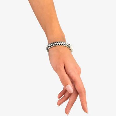 Ben 925 Silver Bracelet, Width 10.70 mm, Length 18 cm - Buddha to Buddha