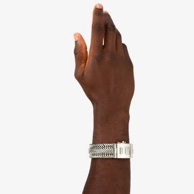Edwin 925 Silver Bracelet, Length 19 cm to 23 cm, Width 24.60 mm - Buddha to Buddha