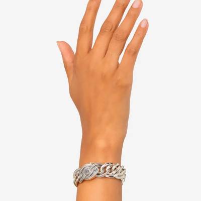 Bracelet Nathalie Small Texture en Argent 925, Largeur 18,50 mm, Longueurs 19,50 à 21,50 cm - Buddha to Buddha