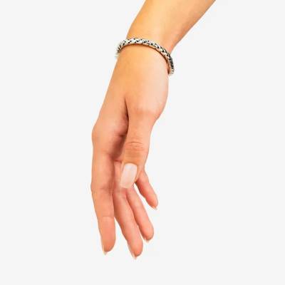 925 Sterling Silver George XS Bracelet, Length 14 cm to 19 cm, Width 4.50 mm - Buddha to Buddha