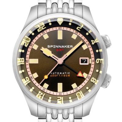 Montre Bradner GMT Automatic Abbott Brown SP-5121-22 - Spinnaker